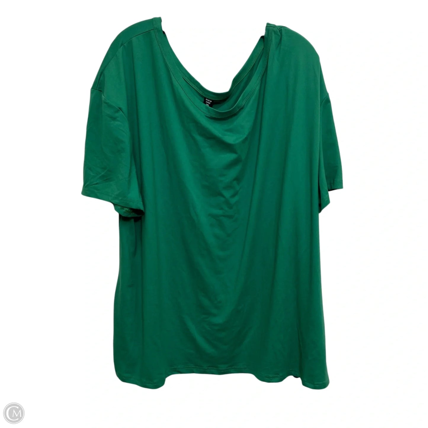 Top Short Sleeve By Shein In Green, Size: 3x