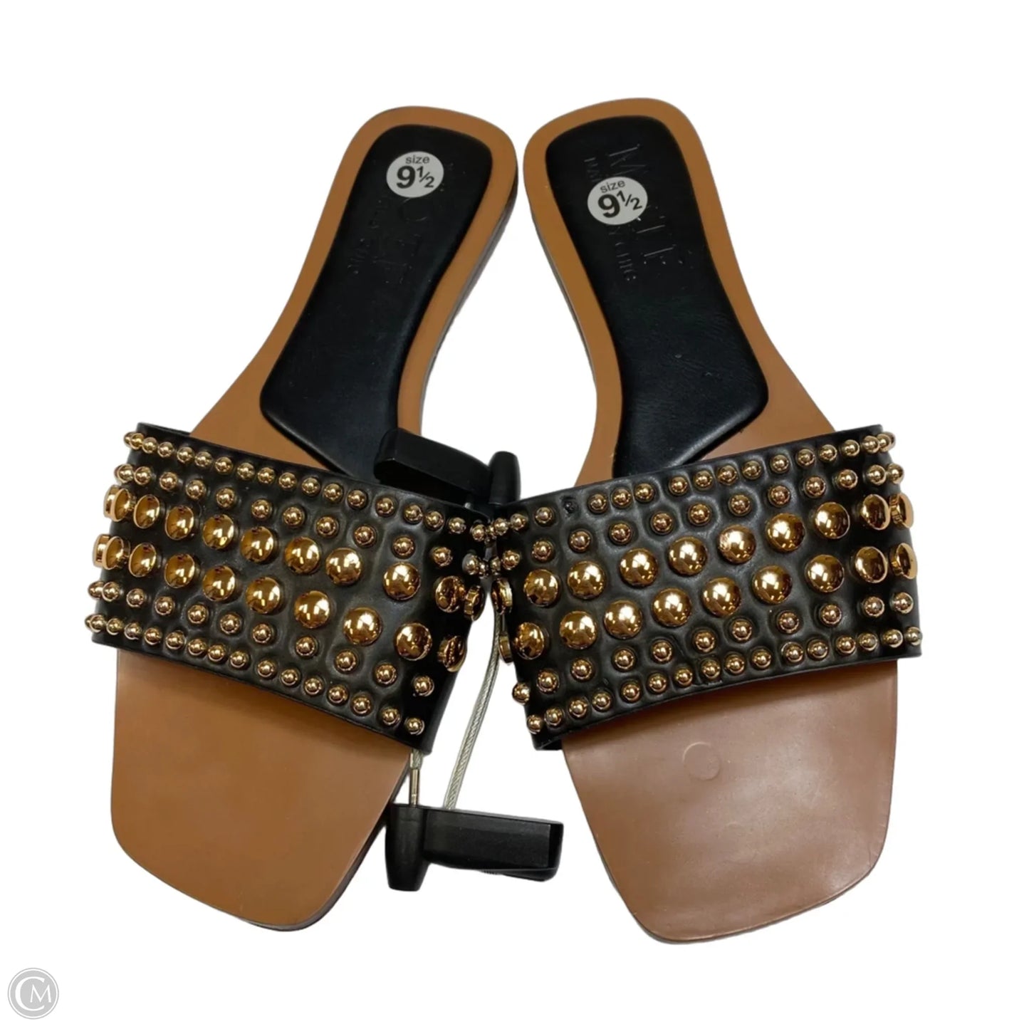Sandals Flats By Motf In Black, Size: 9.5