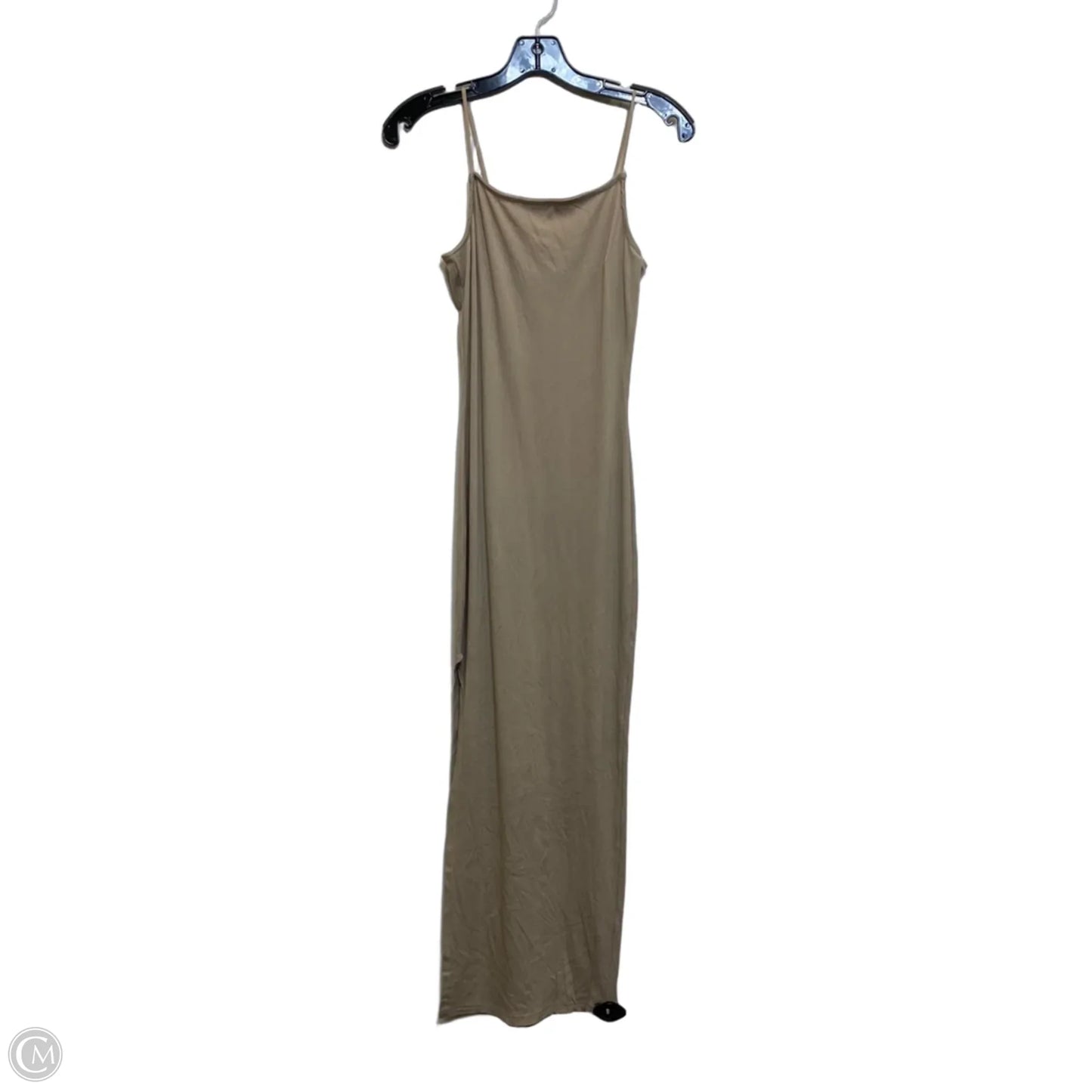 Dress Casual Midi By Cmf In Tan, Size: M