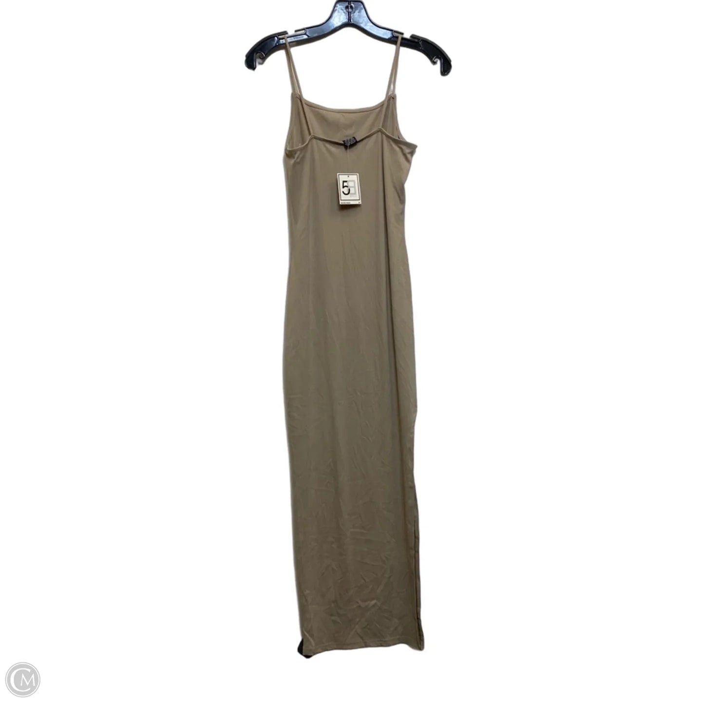 Dress Casual Midi By Cmf In Tan, Size: M