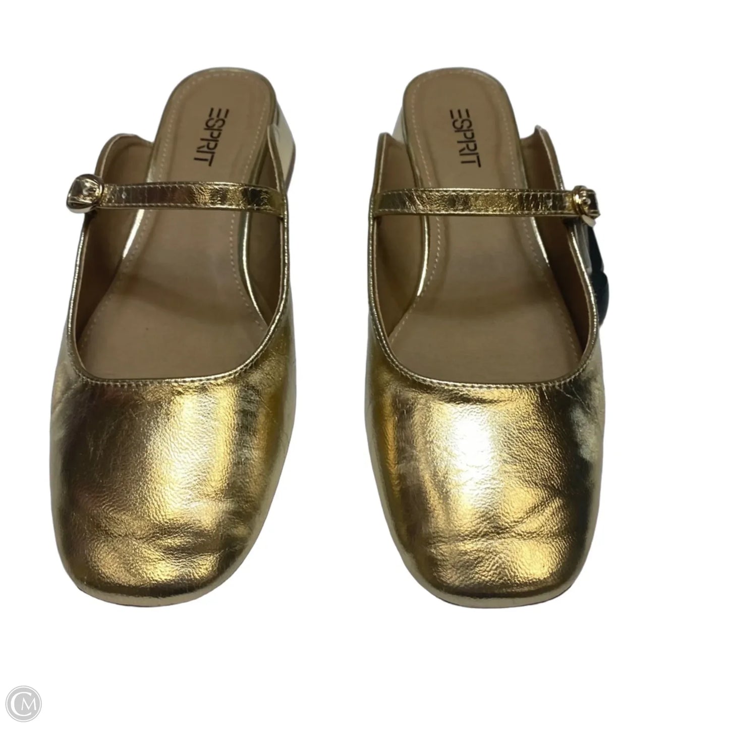 Shoes Heels Block By Esprit In Gold, Size: 6.5