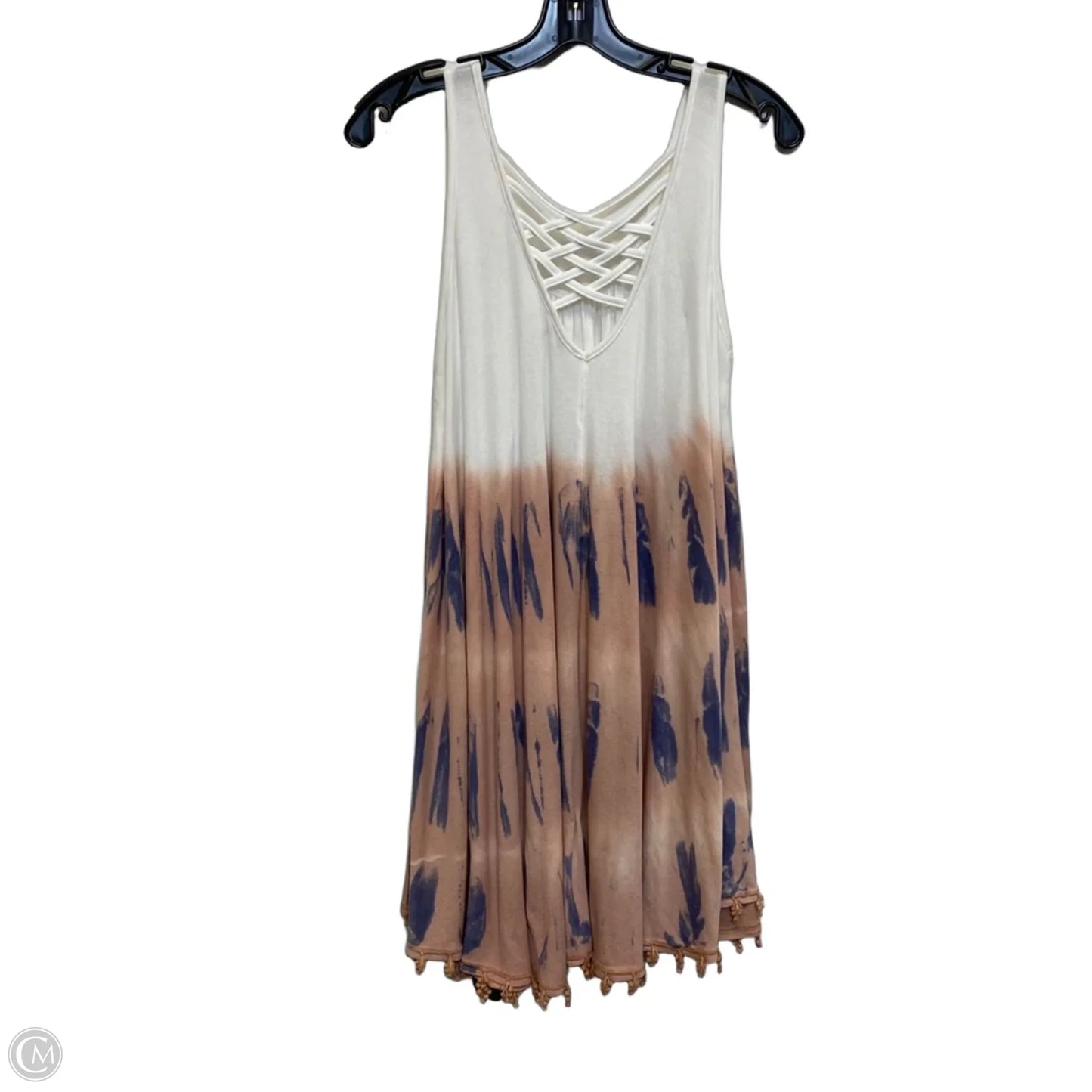 Dress Casual Short By Umgee In Pink & White, Size: S