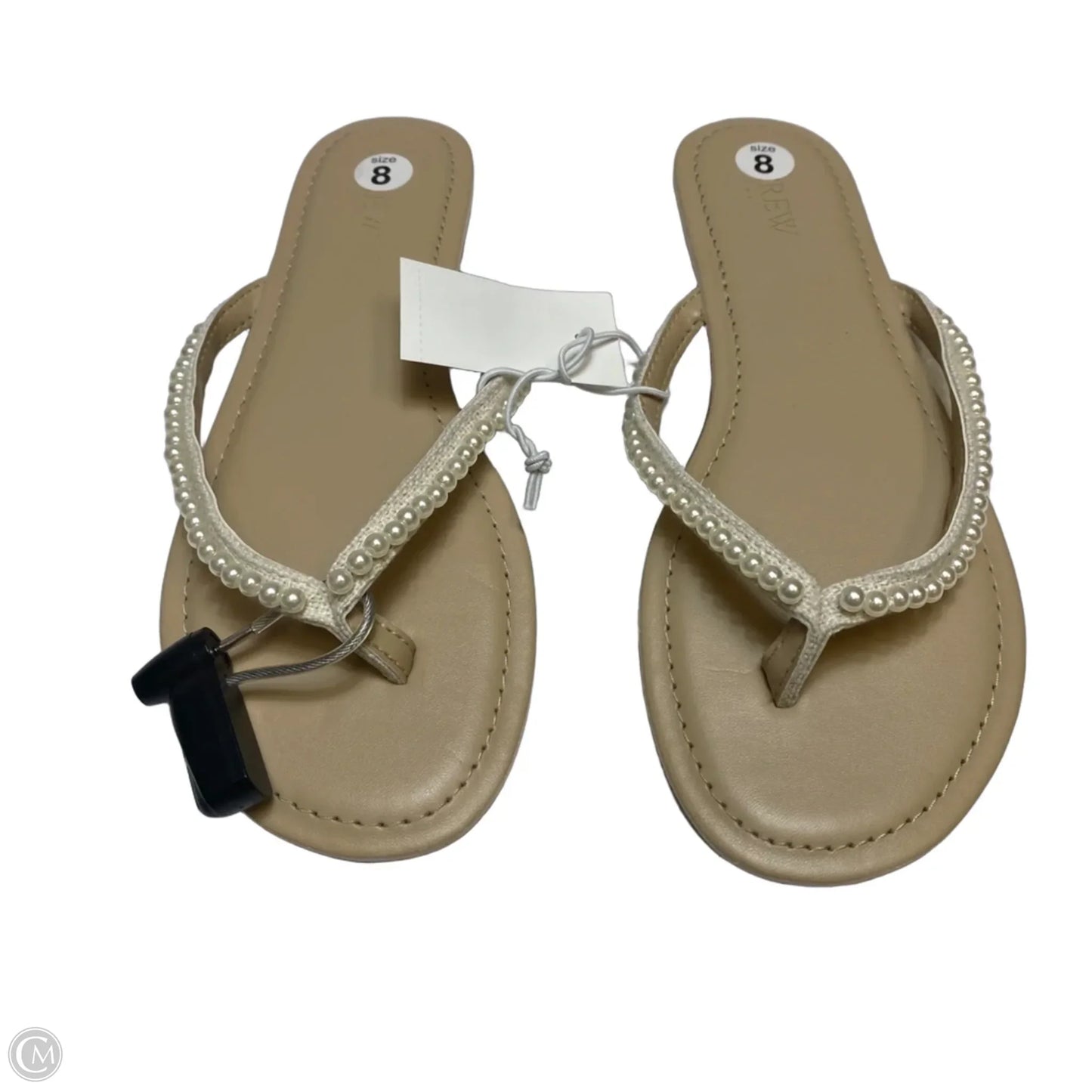 Sandals Flip Flops By J. Crew In Cream, Size: 8