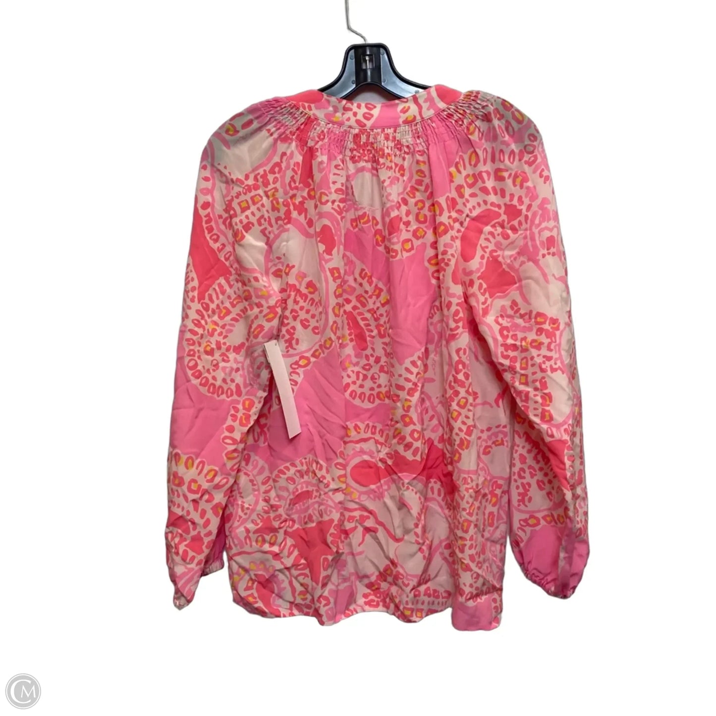 Top Long Sleeve Designer By Lilly Pulitzer In Pink, Size: M