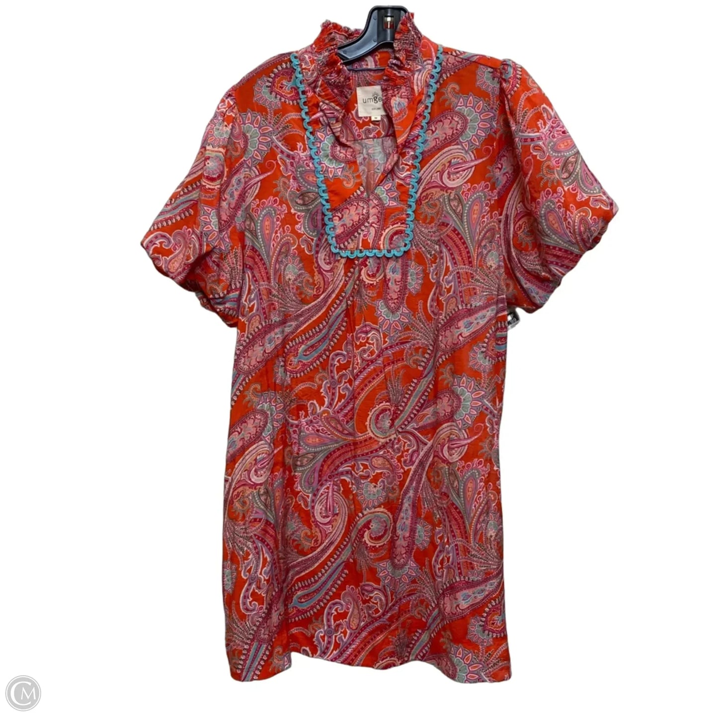 Dress Casual Short By Umgee In Orange & Pink, Size: M