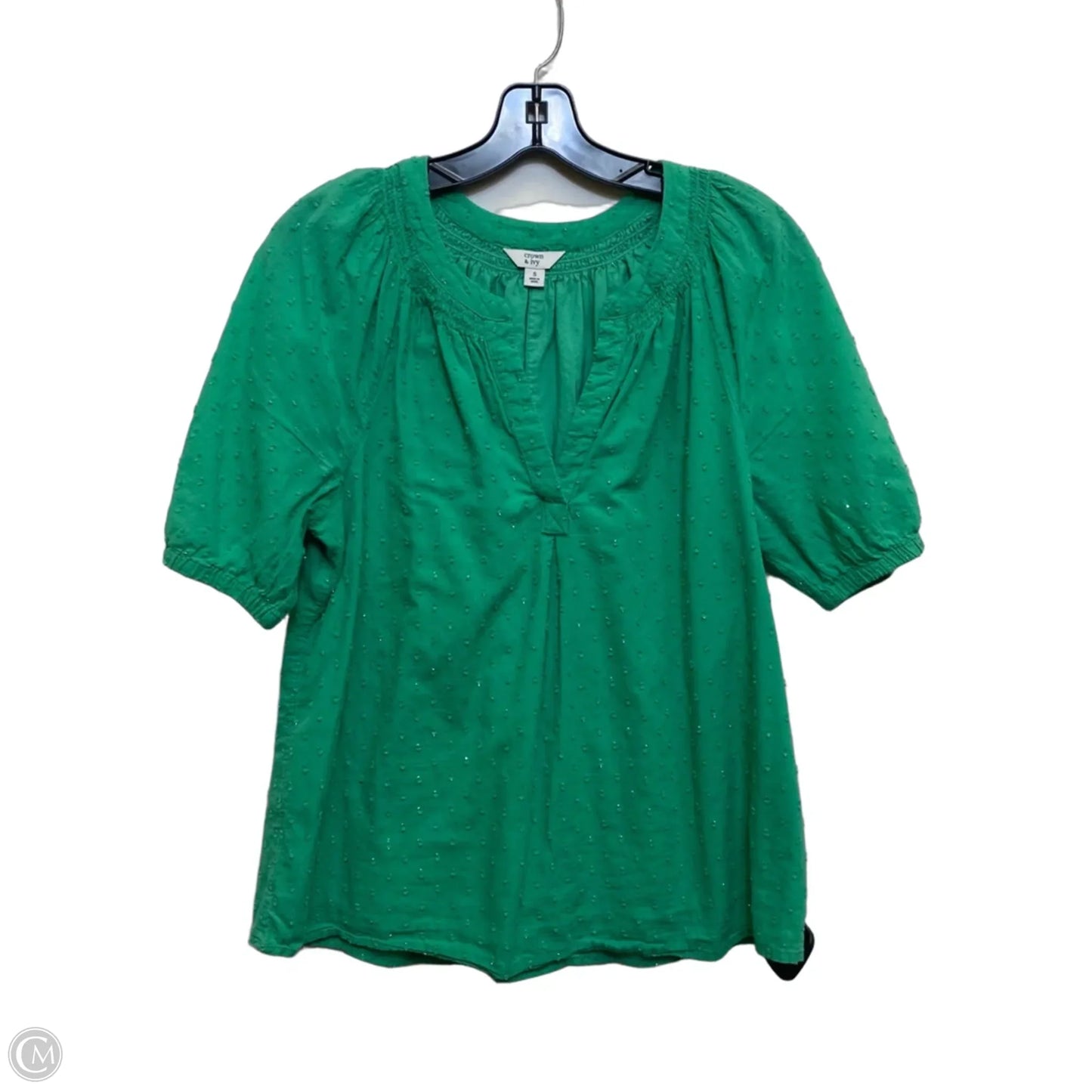 Top Short Sleeve By Crown And Ivy In Green, Size: S