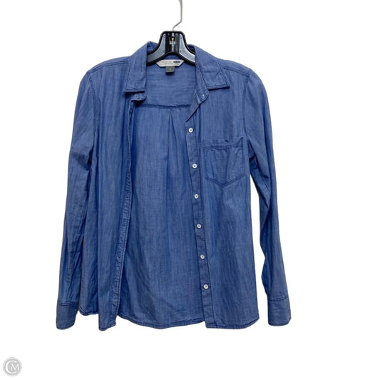 Top Long Sleeve By Old Navy In Blue, Size: S