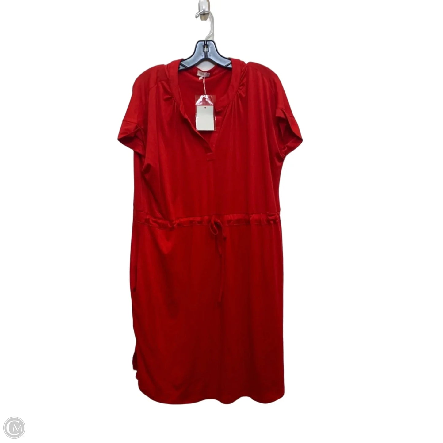 Dress Casual Short By Mingriya In Red, Size: 2x
