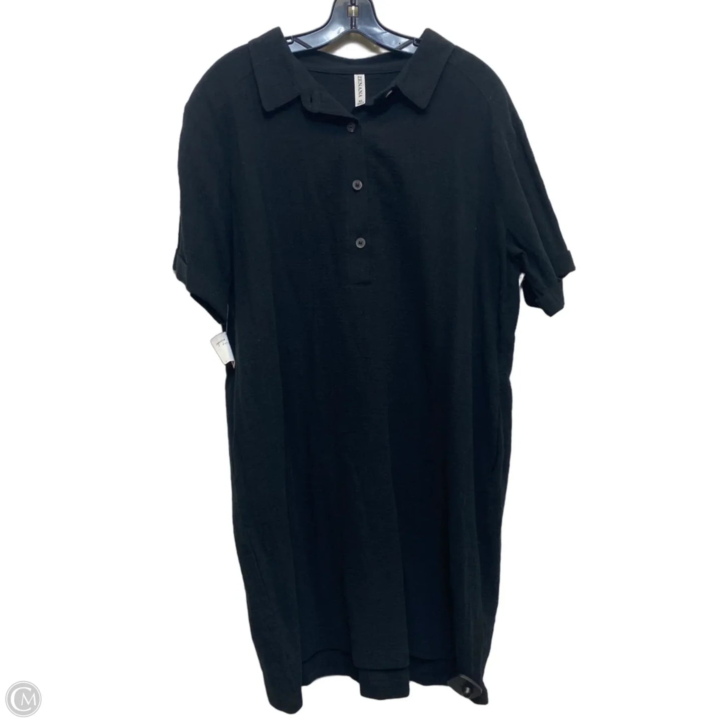 Dress Casual Short By Zenana In Black, Size: Xl