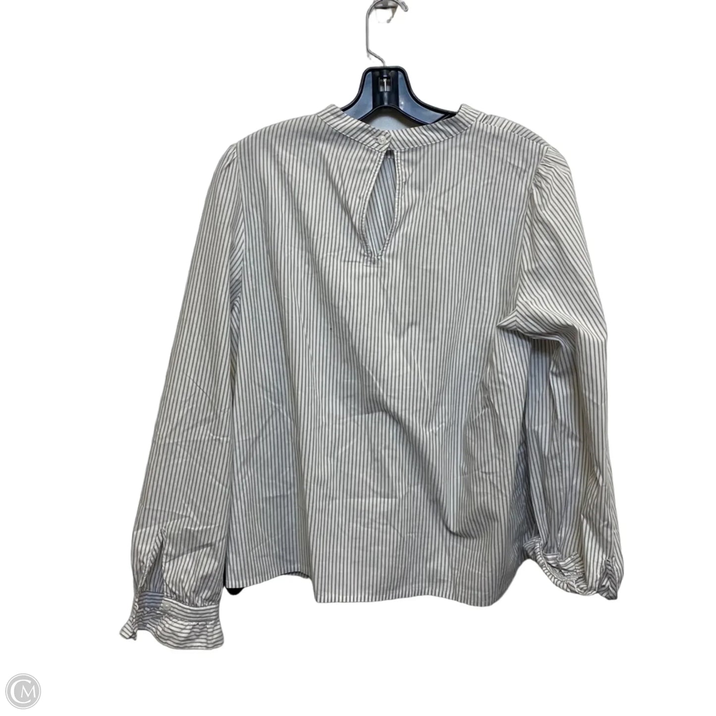 Top Long Sleeve By Banana Republic In Grey, Size: M
