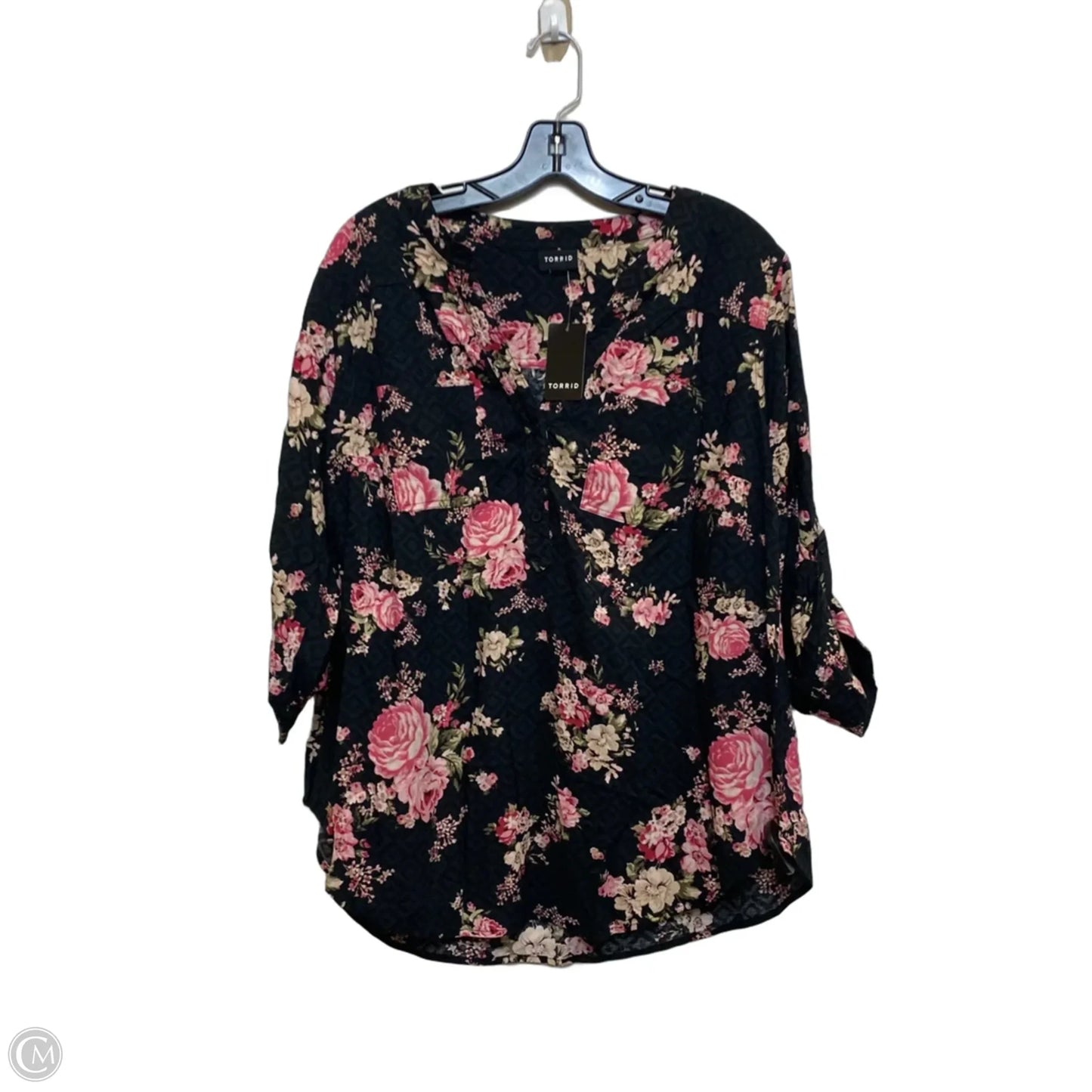 Top Long Sleeve By Torrid In Black, Size: L
