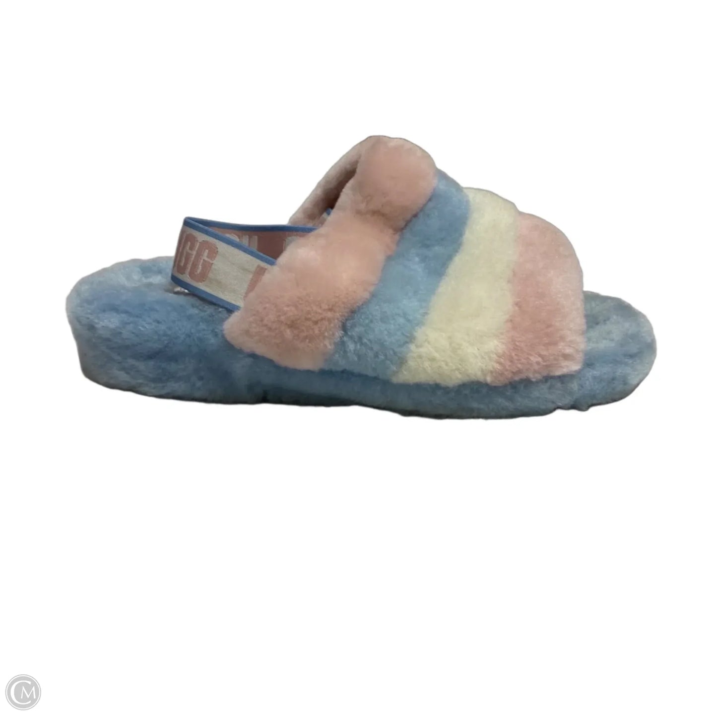Sandals Designer By Ugg In Blue & Pink, Size: 11