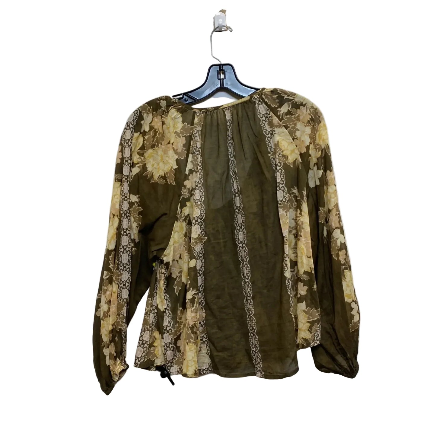 Top Long Sleeve By Free People In Green, Size: Xs