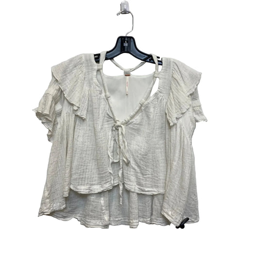 Top Short Sleeve By Free People In White, Size: Xs
