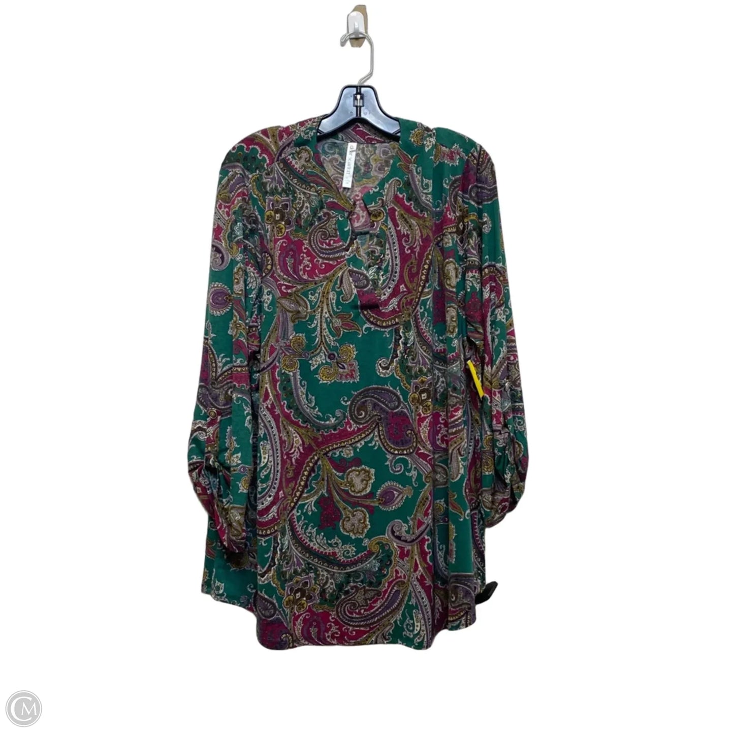 Top Long Sleeve By Dear Scarlett In Green, Size: 2x