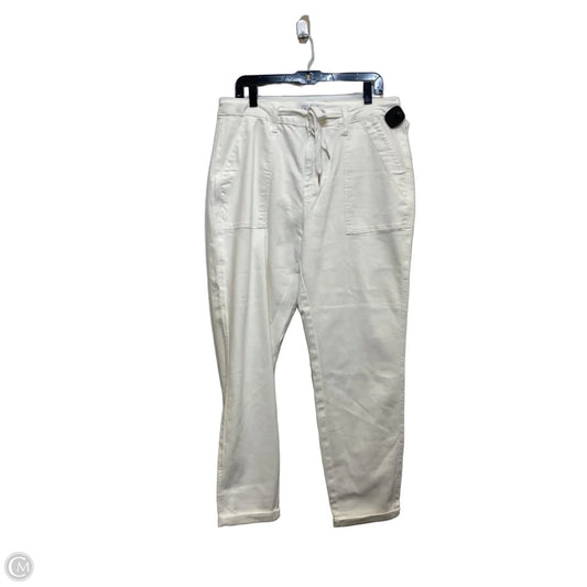 Jeans Skinny By Judy Blue In White, Size: 14