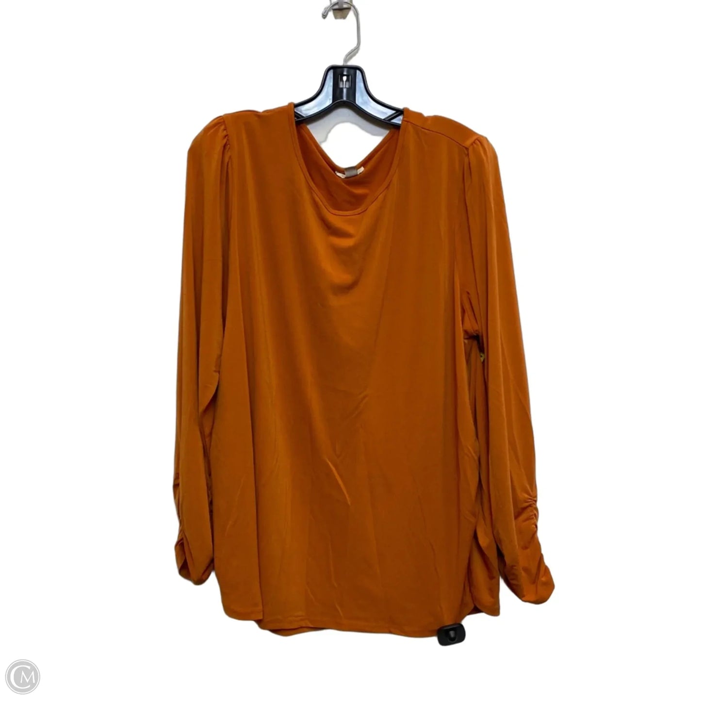 Top Long Sleeve By Cato In Orange, Size: 3x