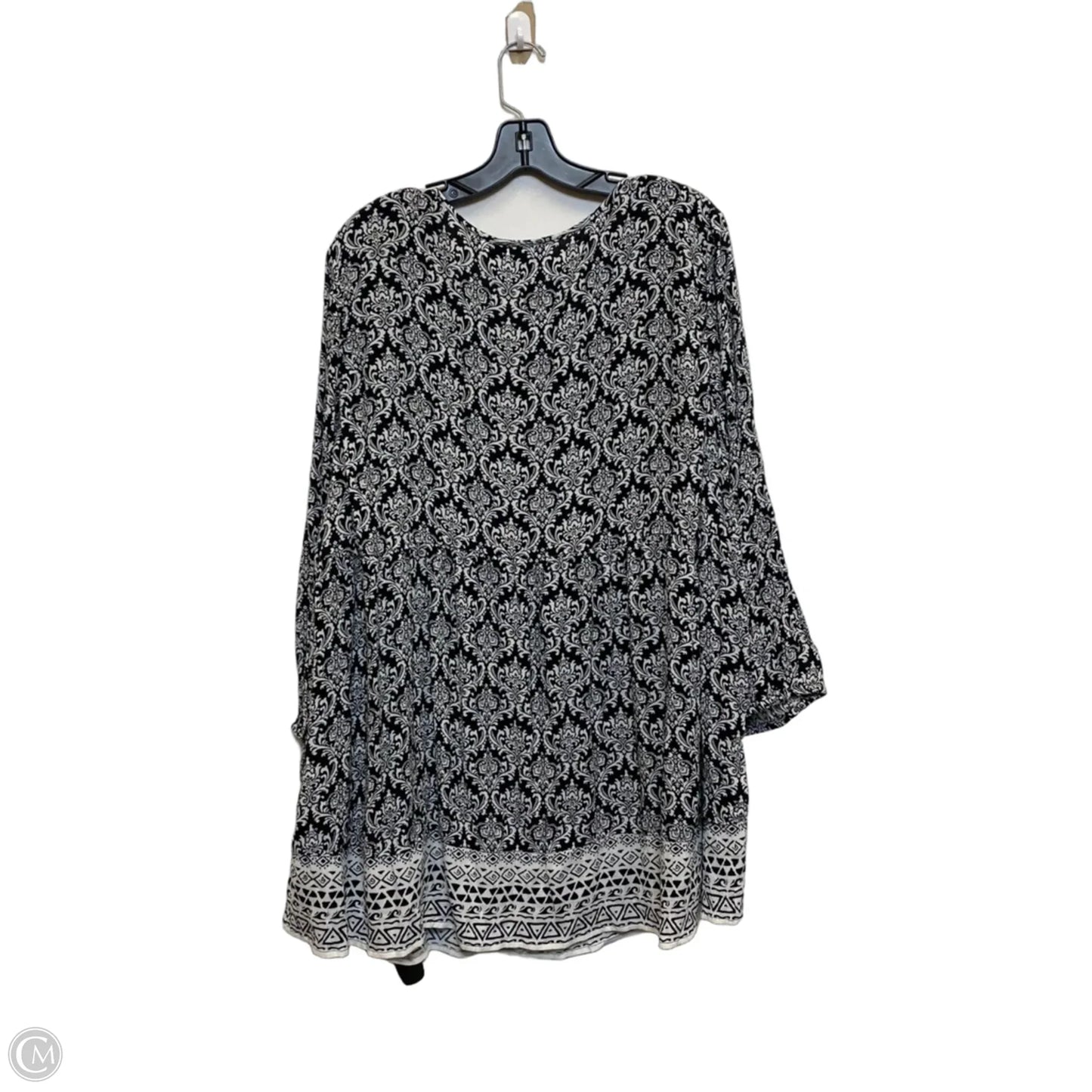 Top Long Sleeve By Kim Rogers In Blue, Size: 3x
