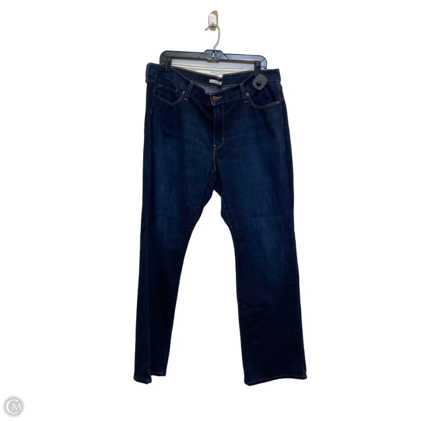 Jeans Boot Cut By Levis In Blue Denim, Size: 18