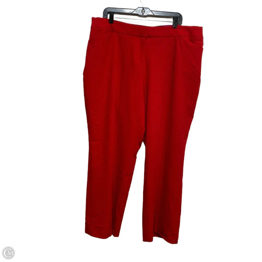 Pants Dress By Worthington In Red, Size: 20