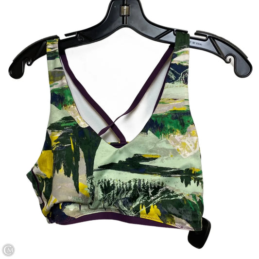 Athletic Bra By The North Face In Green & Purple, Size: M