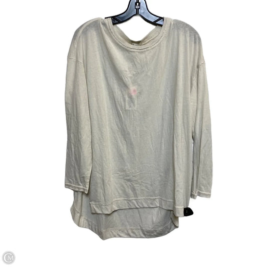 Top Long Sleeve Basic By Z Supply In Cream, Size: M