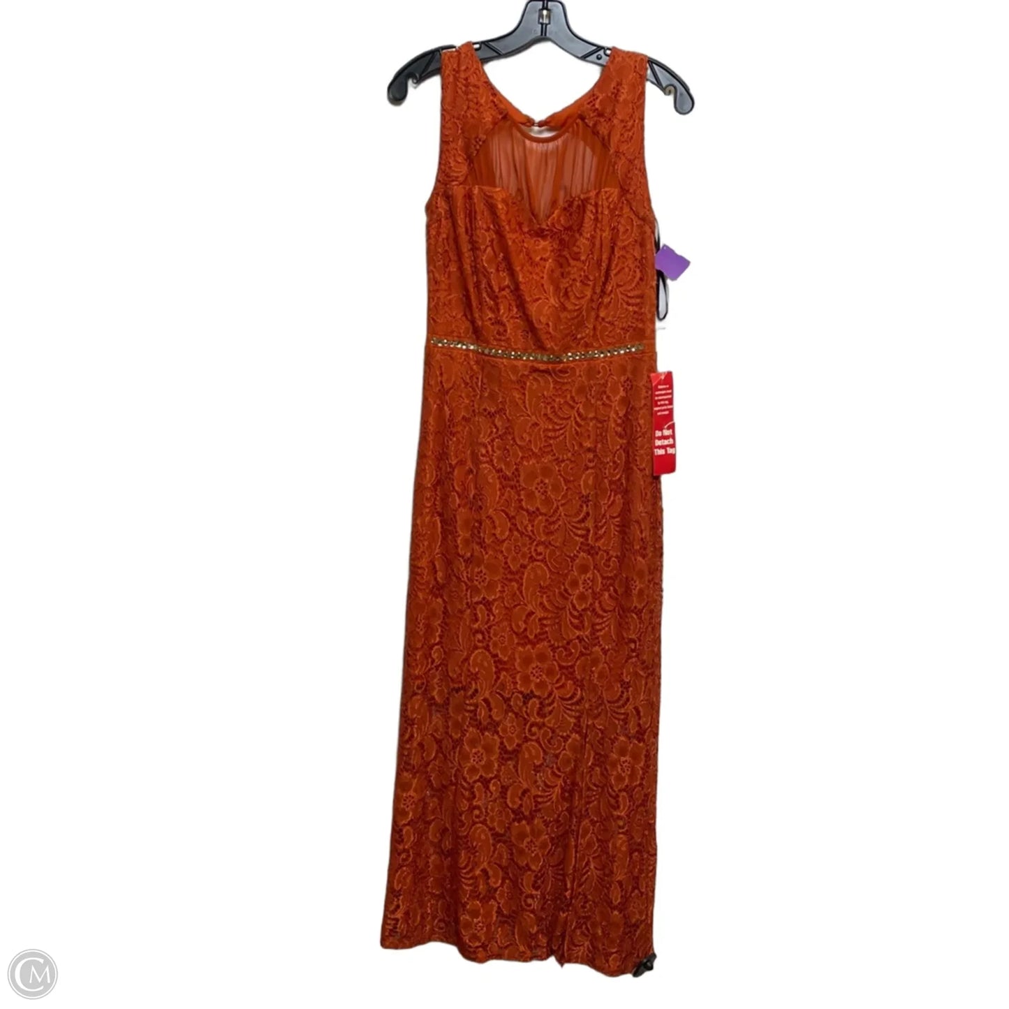 Dress Casual Maxi By Enfocus In Orange, Size: M