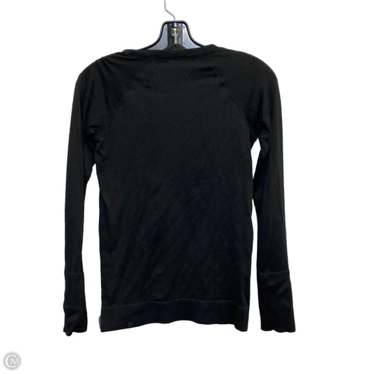 Athletic Top Long Sleeve Crewneck Designer By Lululemon In Black, Size: Xs