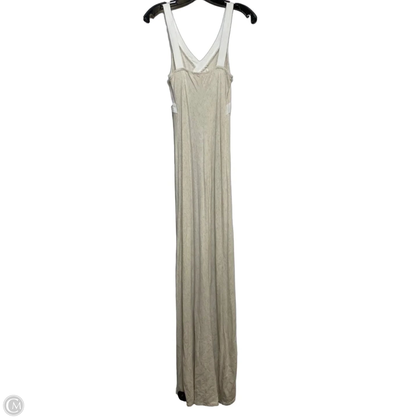 Dress Casual Maxi By Monteau In Tan & White, Size: Xs