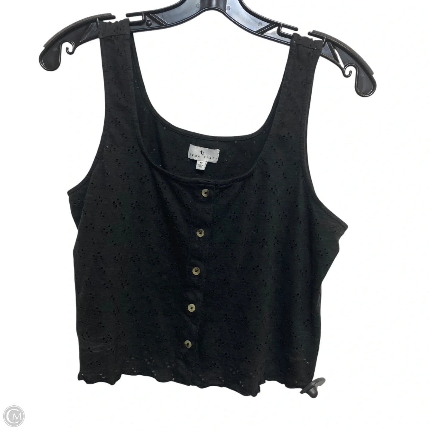 Top Sleeveless By True Craft In Black, Size: M
