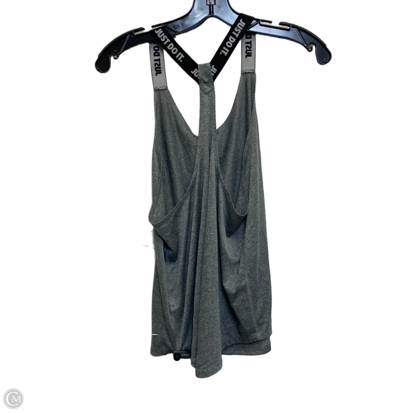 Athletic Tank Top By Nike In Grey, Size: M