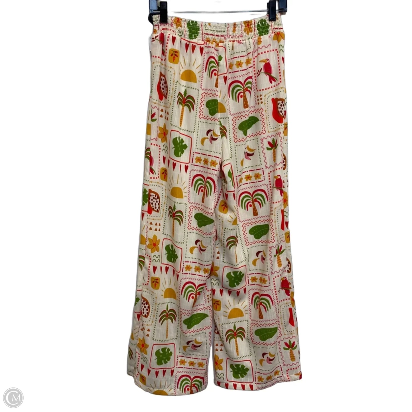 Pants Other By Evolutionary In Cream & Pink, Size: M