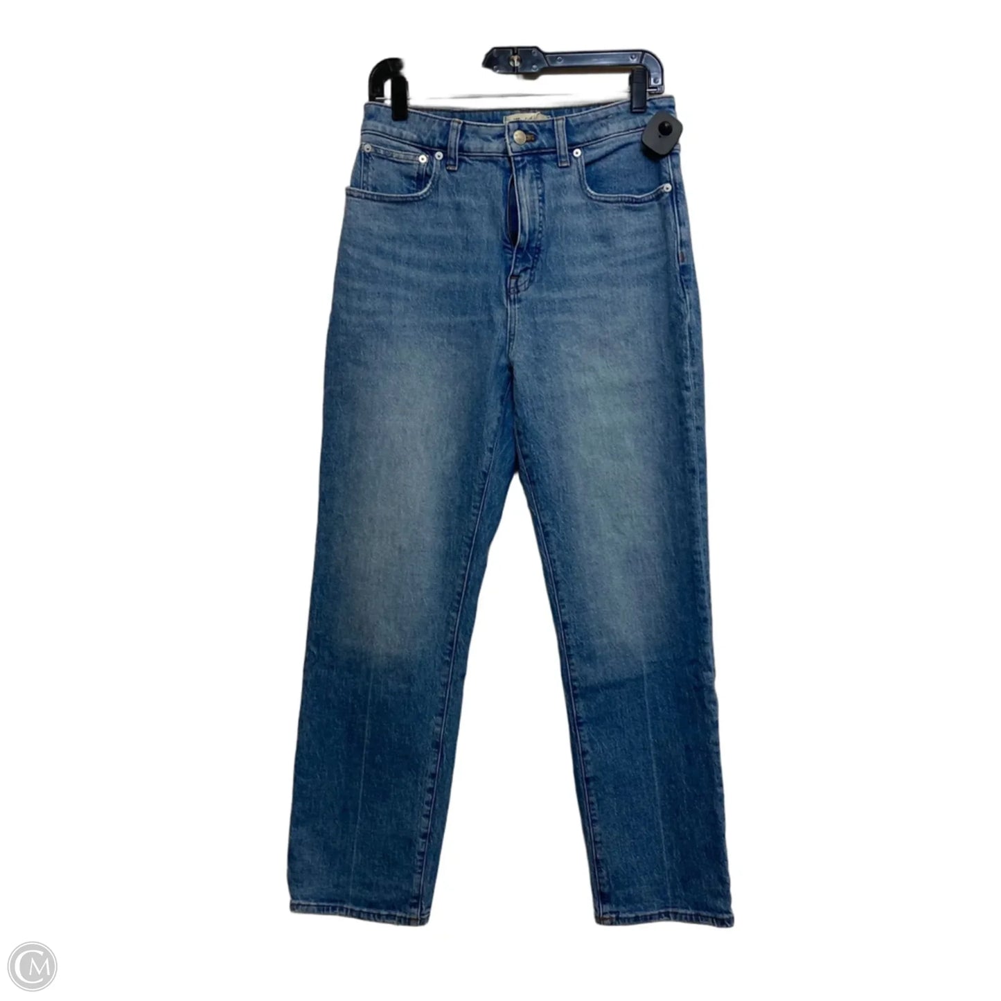 Jeans Straight By Madewell In Blue Denim, Size: 8