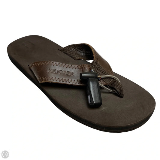 Sandals Flats By Tommy Hilfiger In Brown, Size: 8