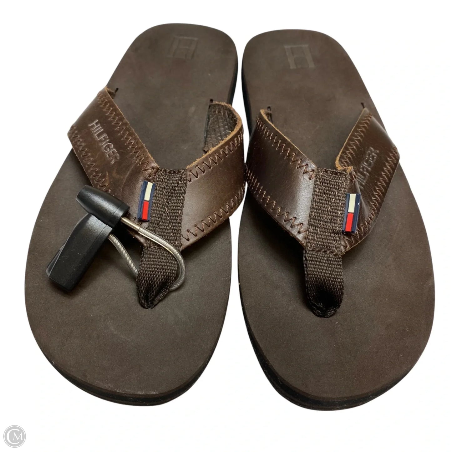 Sandals Flats By Tommy Hilfiger In Brown, Size: 8