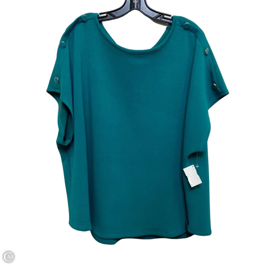 Top Sleeveless By Cable And Gauge In Green, Size: 3x