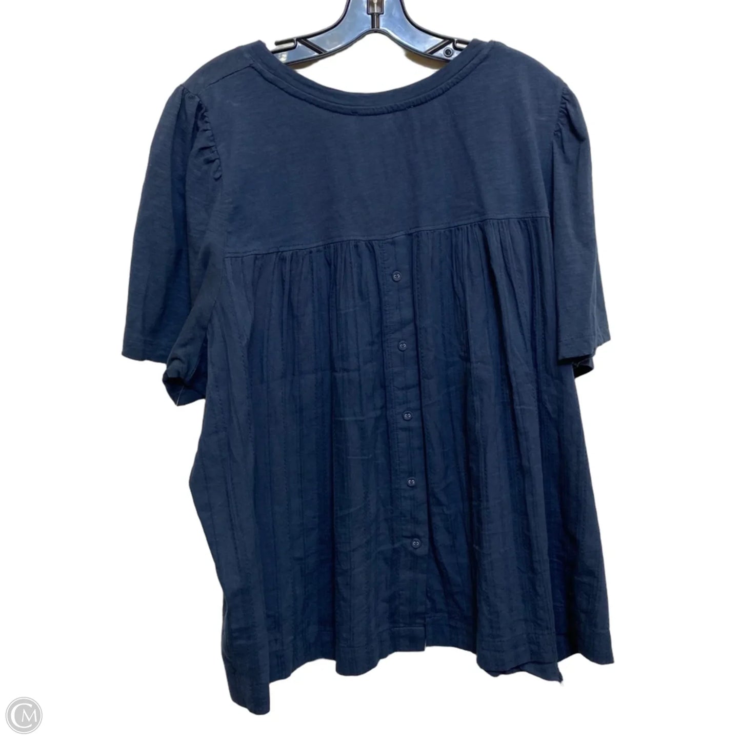 Top Short Sleeve By Jane And Delancey In Blue, Size: 3x