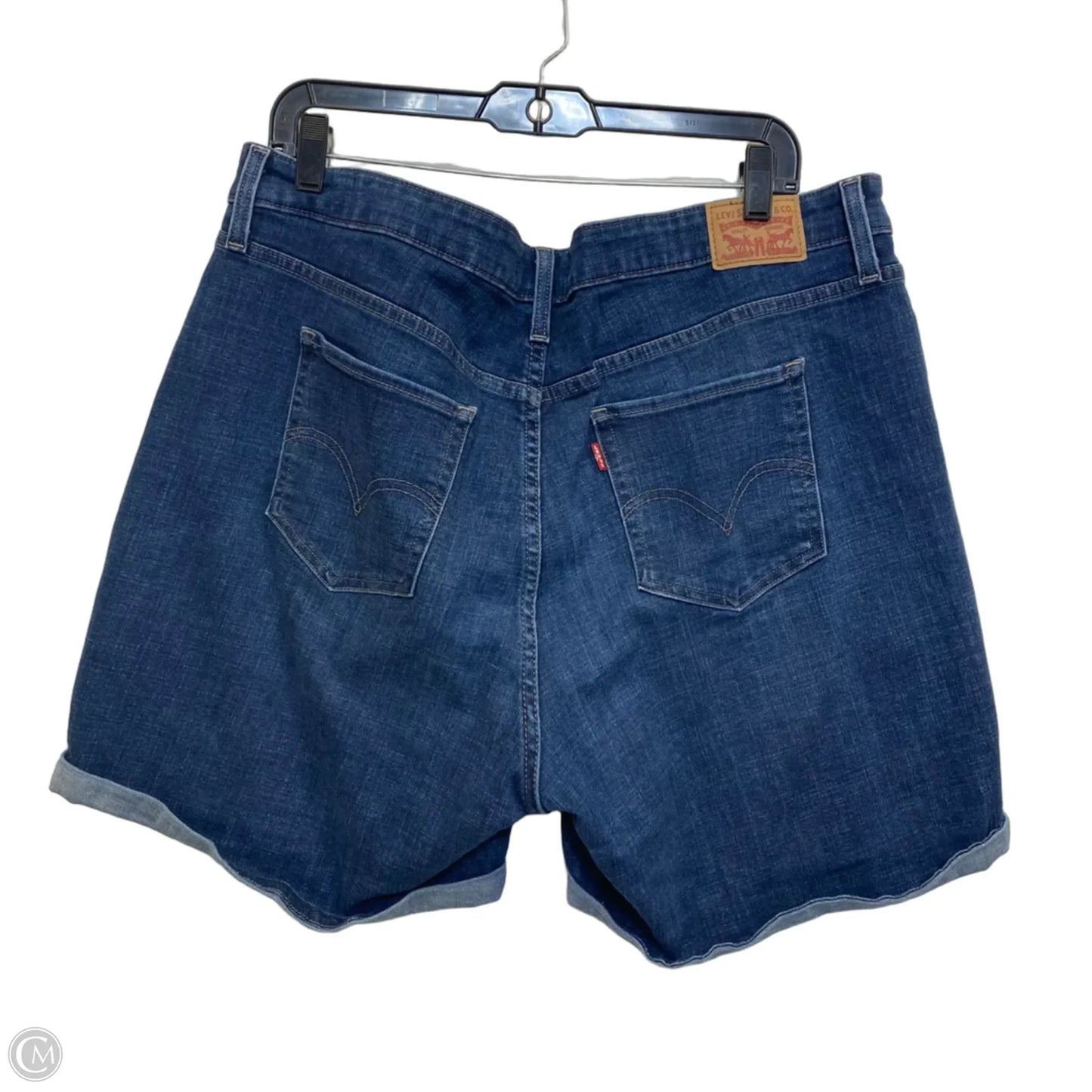 Shorts By Levis In Blue Denim, Size: 20