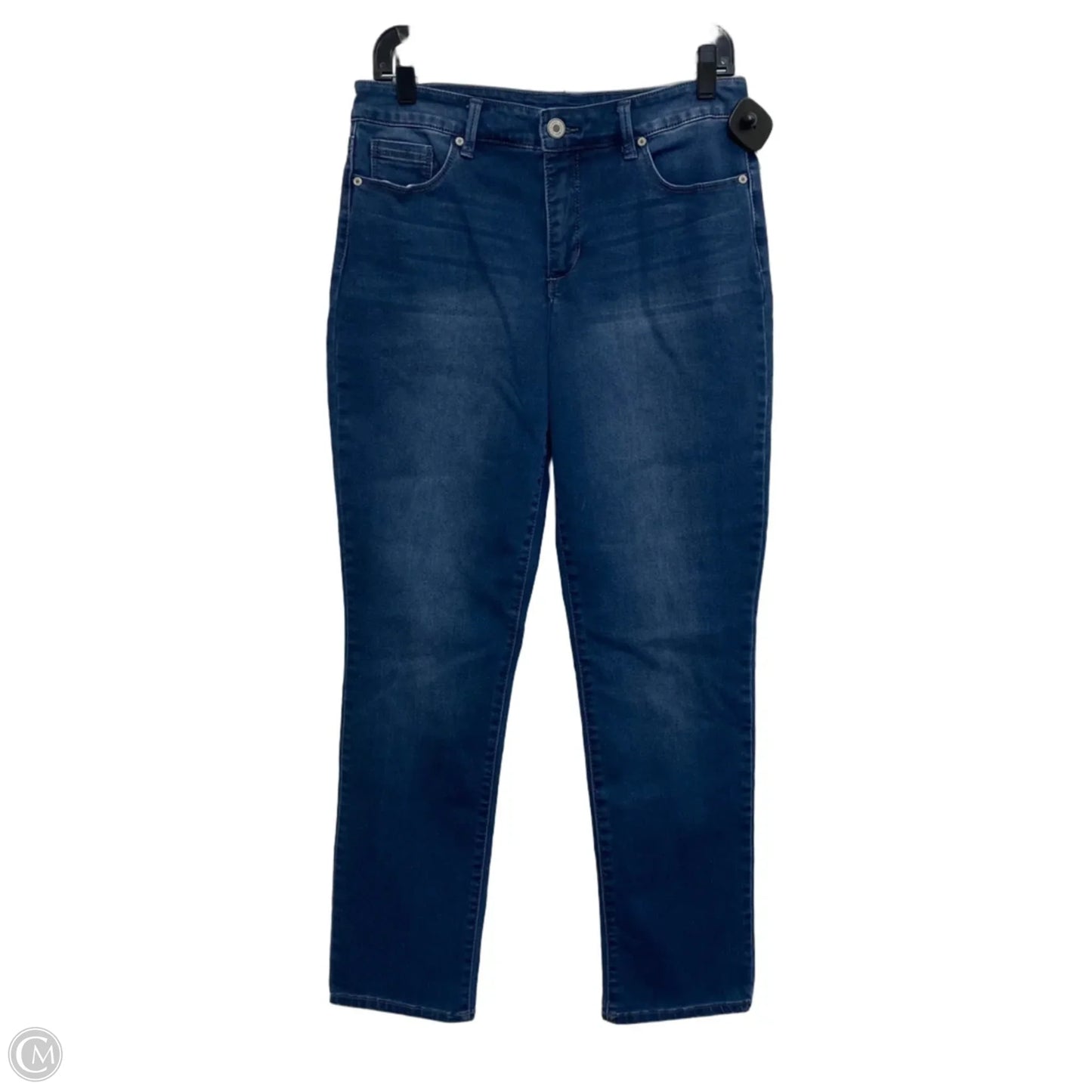 Jeans Straight By Bandolino In Blue Denim, Size: 8