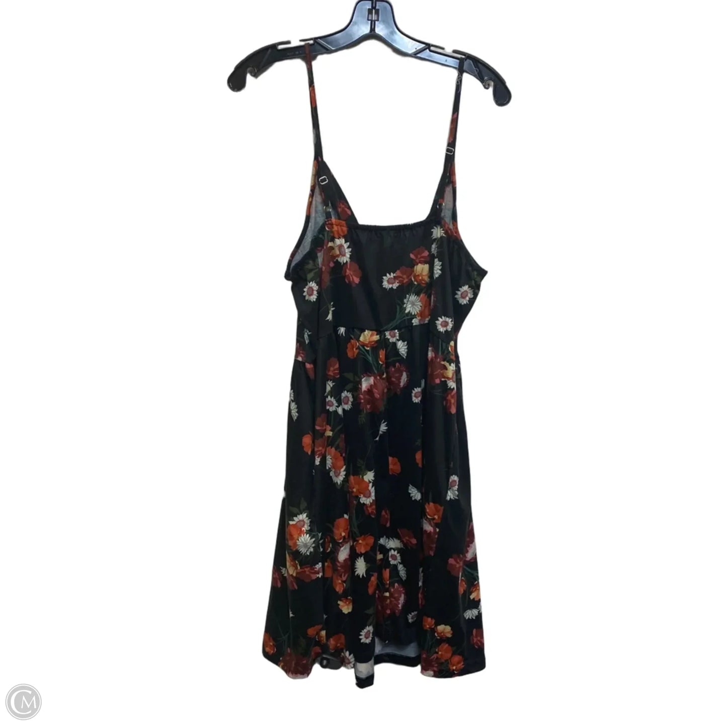Dress Casual Short By Clothes Mentor In Black & Orange, Size: Xl