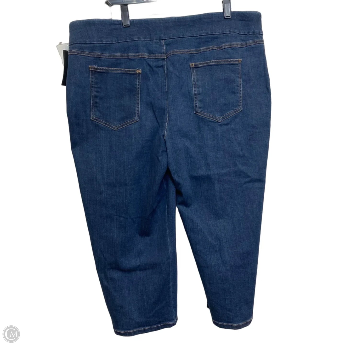 Jeans Jeggings By N Touch In Blue Denim, Size: 18