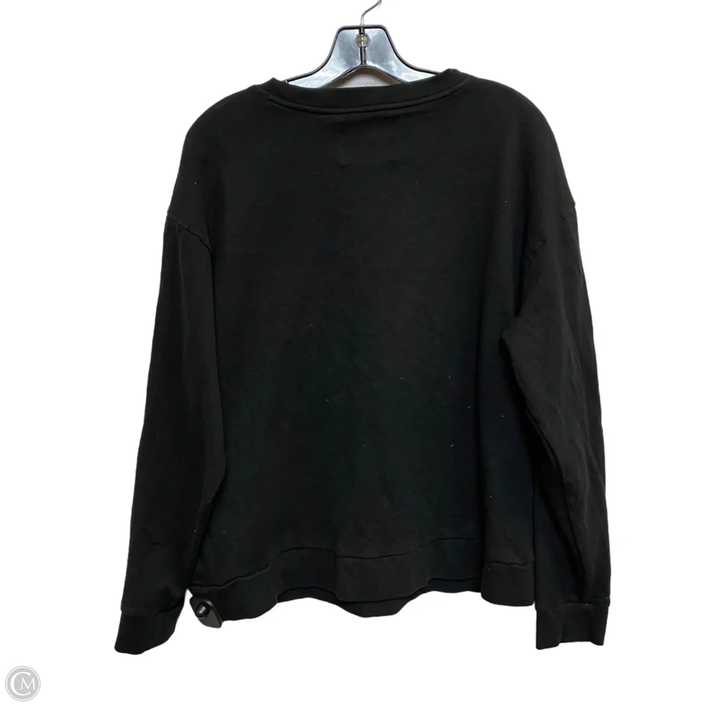 Athletic Sweatshirt Crewneck By Victorias Secret In Black, Size: L
