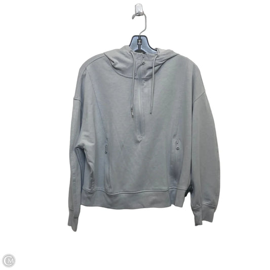 Athletic Top Long Sleeve Hoodie By Old Navy In Grey, Size: Lp