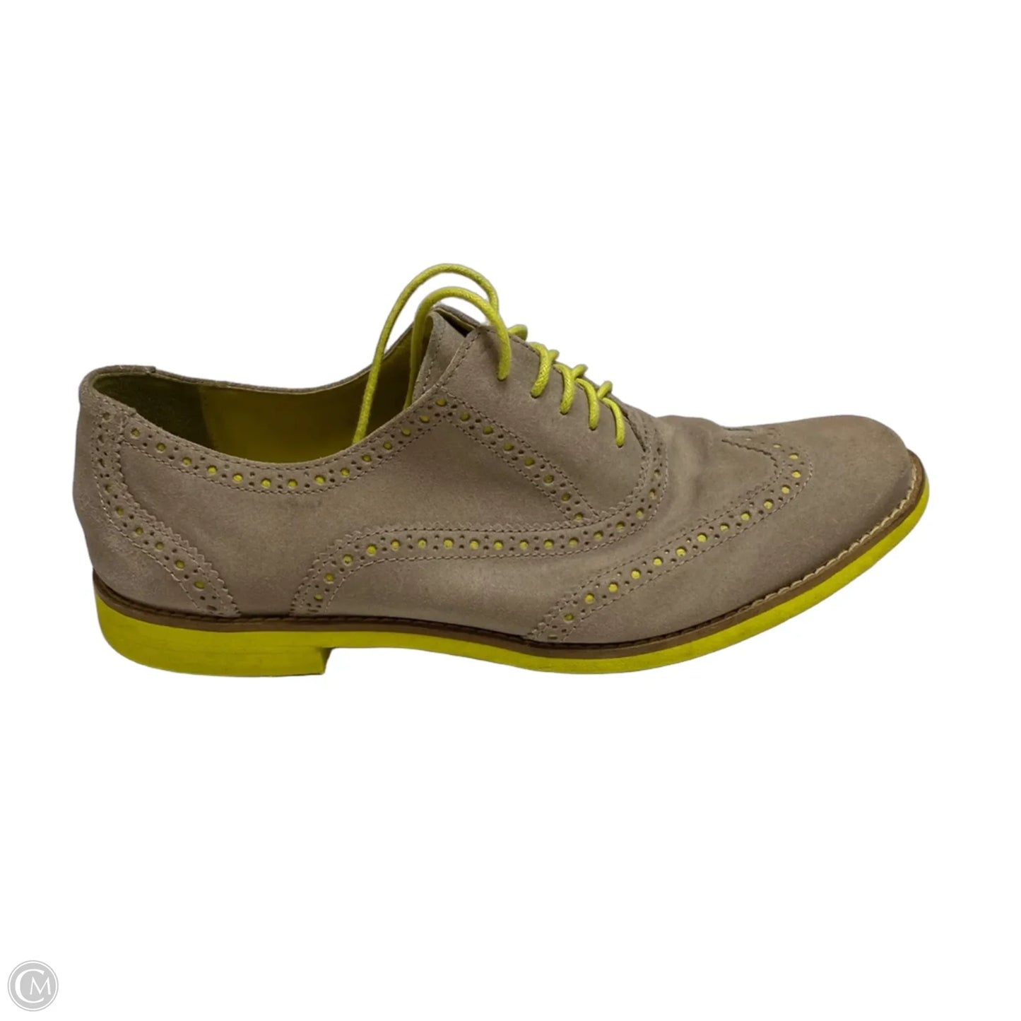 Shoes Designer By Cole-haan In Brown & Yellow, Size: 8.5
