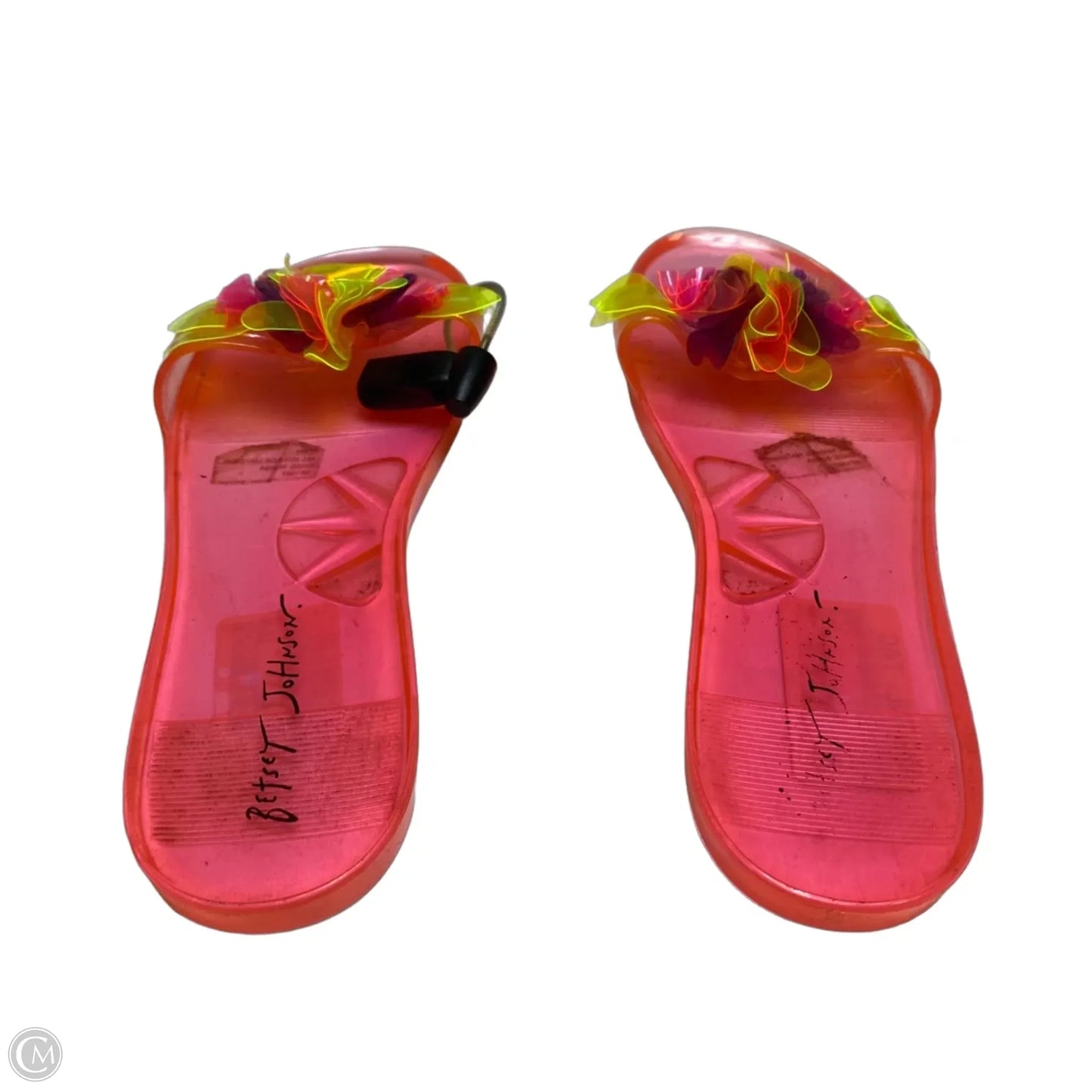 Sandals Flats By Betsey Johnson In Pink, Size: 10