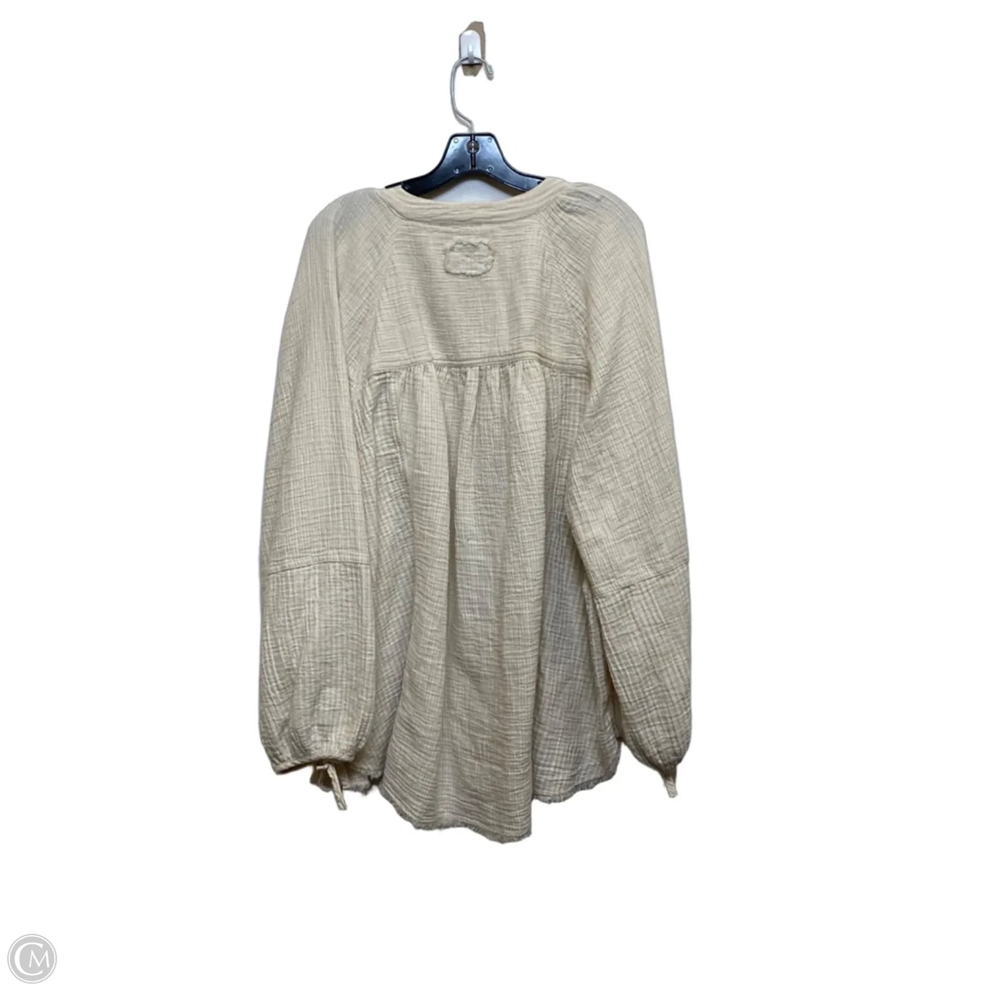 Top Long Sleeve By Aerie In Cream, Size: Xl