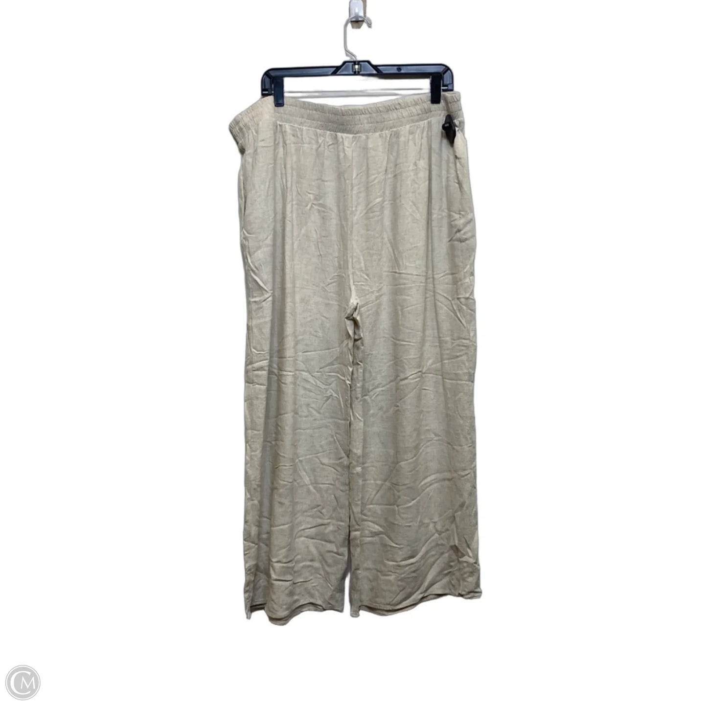 Pants Wide Leg By Arula In Tan, Size: 2x