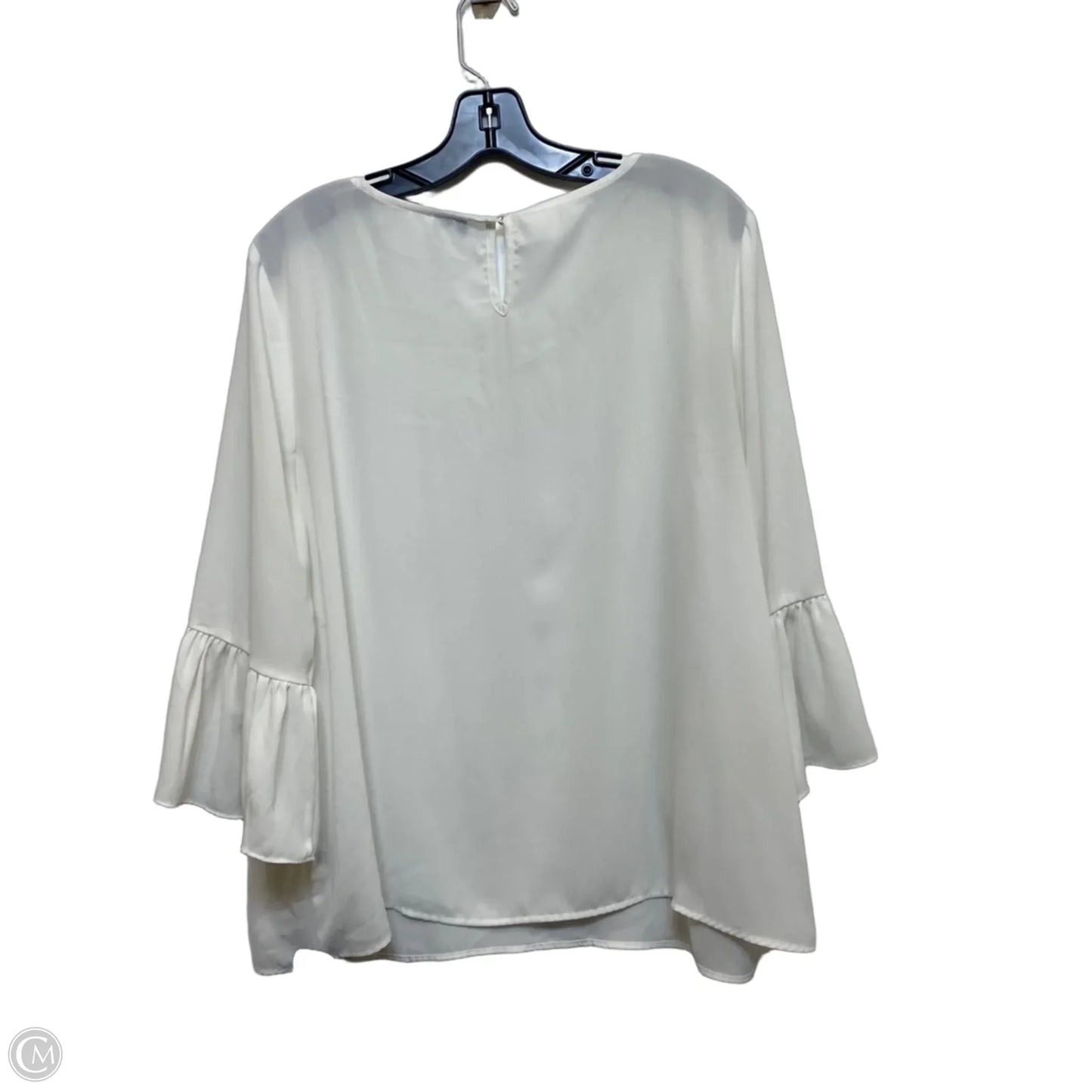 Top Long Sleeve By Elle In White, Size: Xl