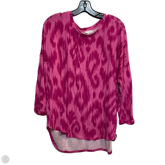 Top Long Sleeve By Crown And Ivy In Pink, Size: Xxl