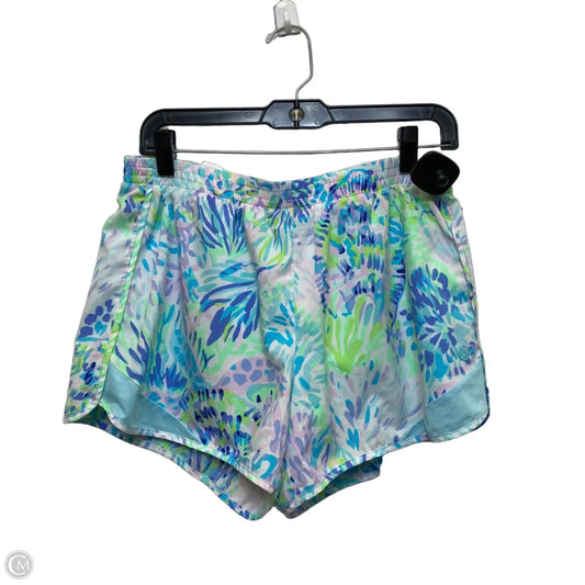 Shorts Designer By Lilly Pulitzer In Blue & Green, Size: L